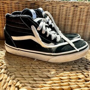 Kids Size 3 Hightop Black Vans